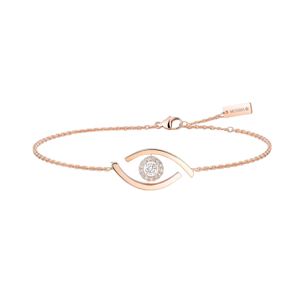 Bracelet Lucky Eye Bracelet Diamant Or Rose
