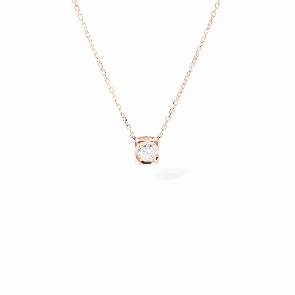 Collier Le Cube Diamant Moyen Modèle