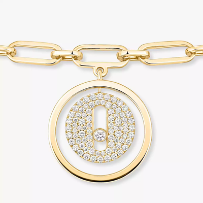 Bracelet de cheville pavé Lucky Move Bracelet Diamant Or Jaune