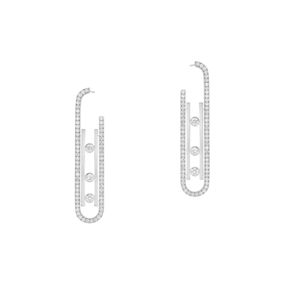 Boucles d'oreilles Move 10th SM White Gold Diamond Earrings