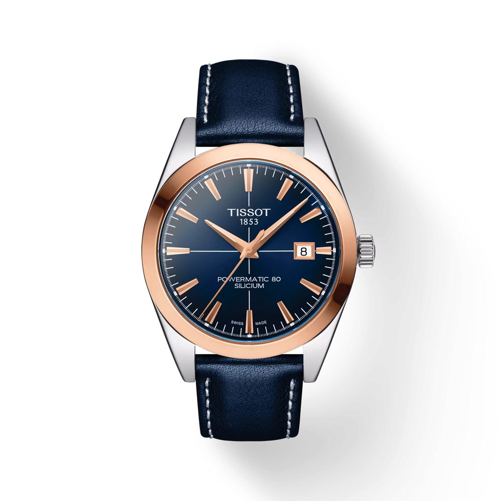Gentleman Powermatic 80 Silicium Solid 18K Gold bezel