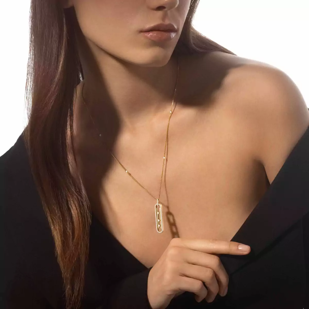 Collier Move 10th PM Collier Diamant Or Jaune