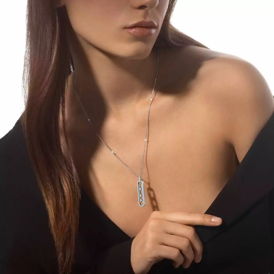 Collier Move 10th PM Collier Diamant Or Blanc