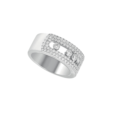 Move Noa LM Pavé White Gold Diamond Ring