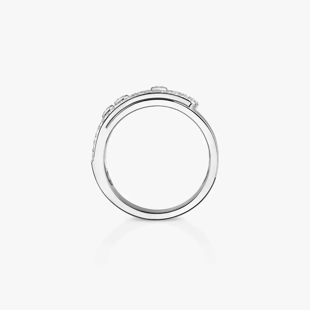 Move Noa GM Pavée Bague Diamant Or Blanc