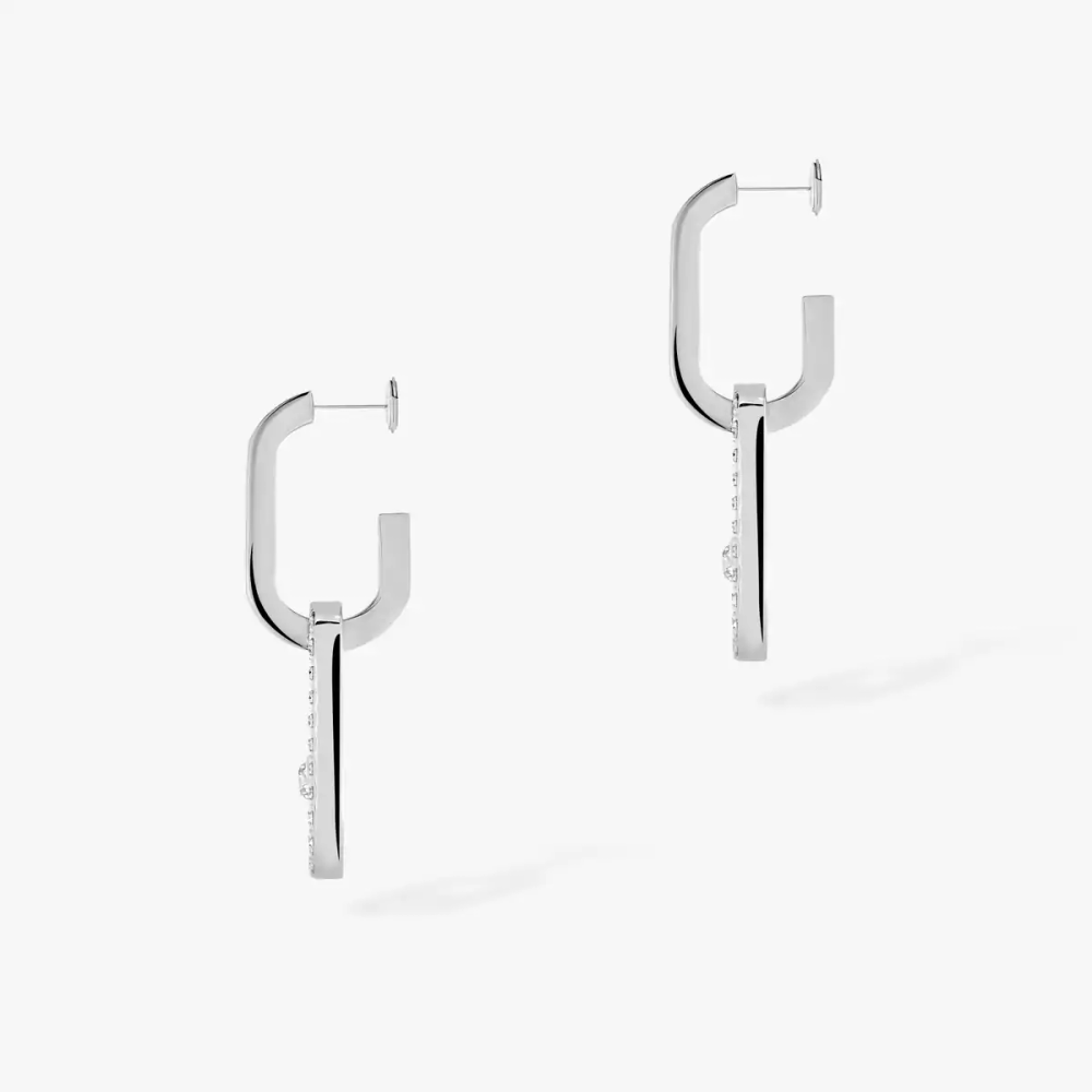 Move Link Boucles d'oreilles Diamant Or Blanc