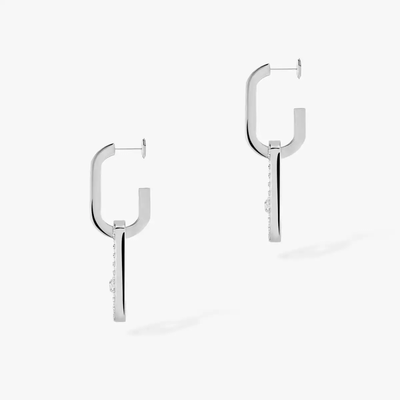 Move Link Boucles d'oreilles Diamant Or Blanc