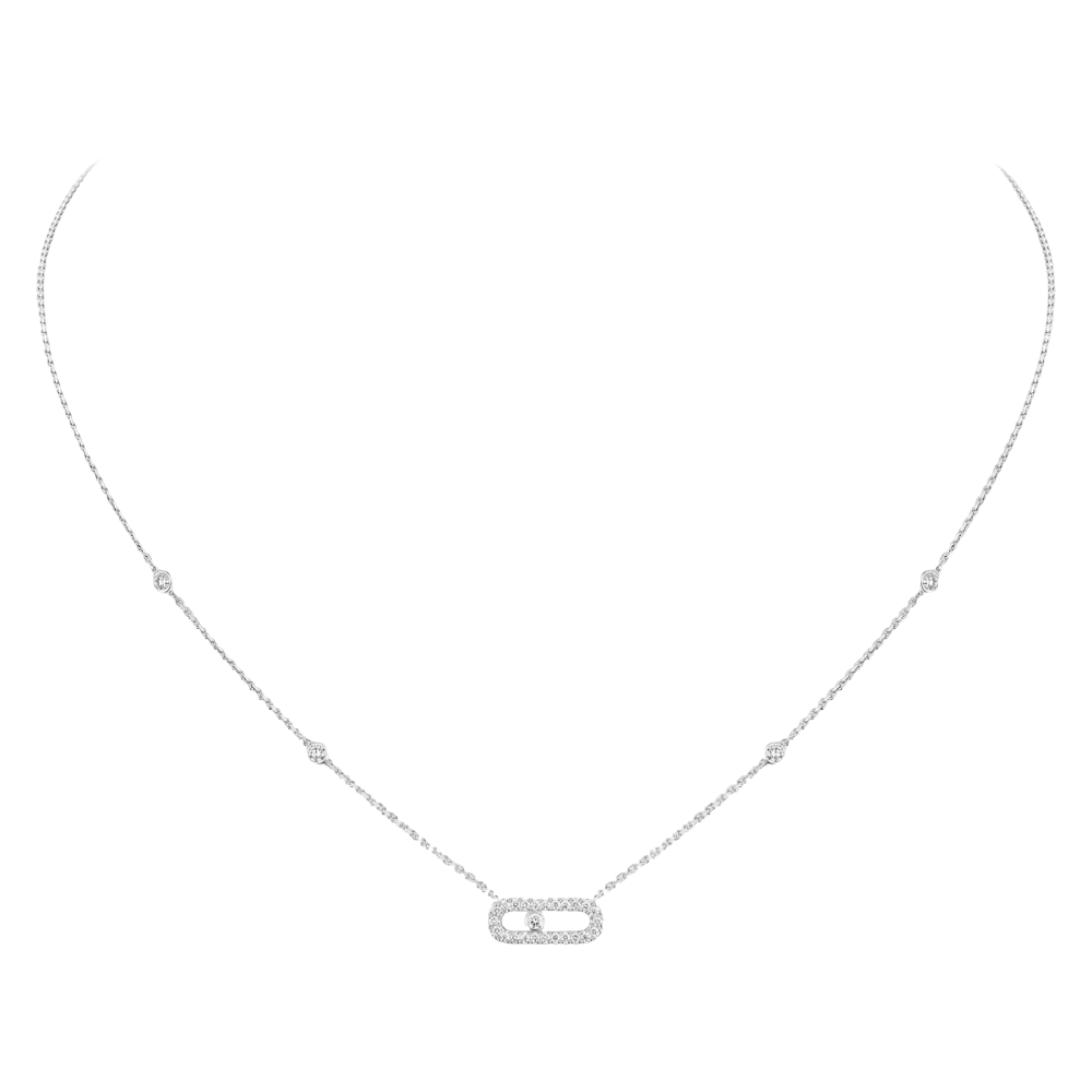 Move Uno Pavé Collier Diamant Or Blanc
