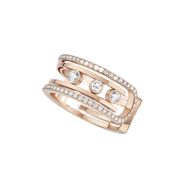 Move 10th Pink Gold Diamond Ring