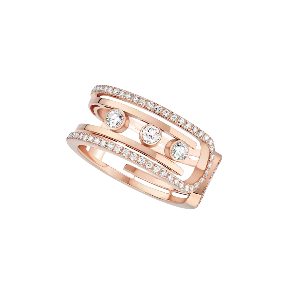 Move 10th Bague Diamant Or Rose
