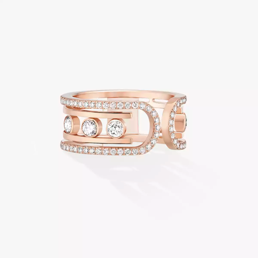Move 10th Bague Diamant Or Rose