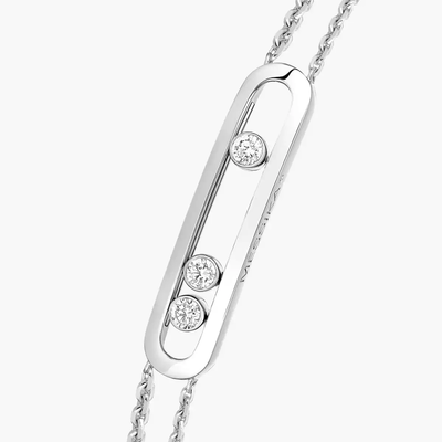 Move Classique Bracelet Diamant Or Blanc