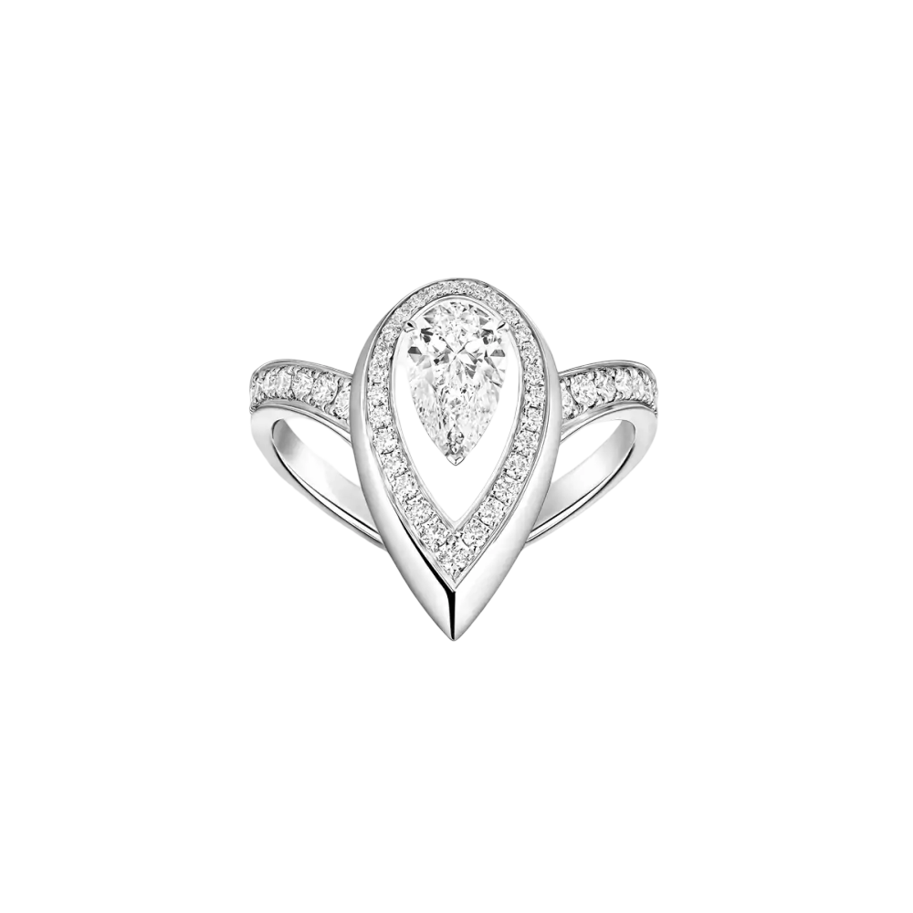 Fiery 0,50ct Bague Diamant Or Blanc