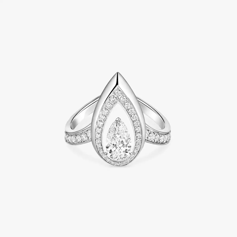 Fiery 0,50ct Bague Diamant Or Blanc