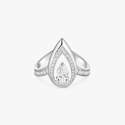 Fiery 0,50ct Bague Diamant Or Blanc
