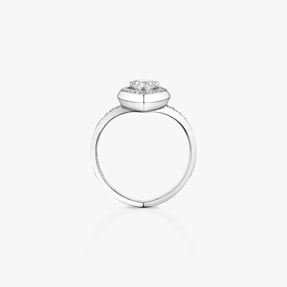 Fiery 0,50ct Bague Diamant Or Blanc
