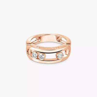 Move Classique Bague Diamant Or Rose