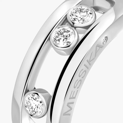 Move Classique Bague Diamant Or Blanc