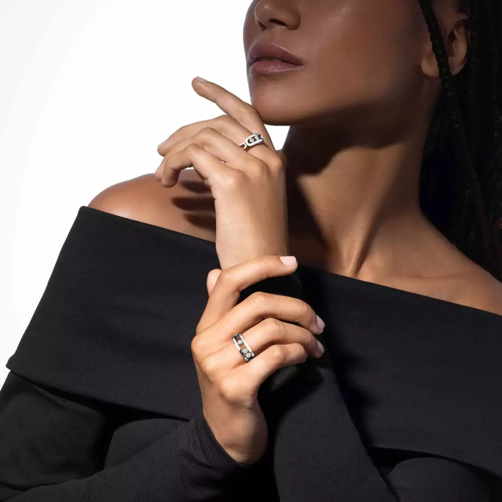 Bague Move Classique Bague Diamant Or Blanc