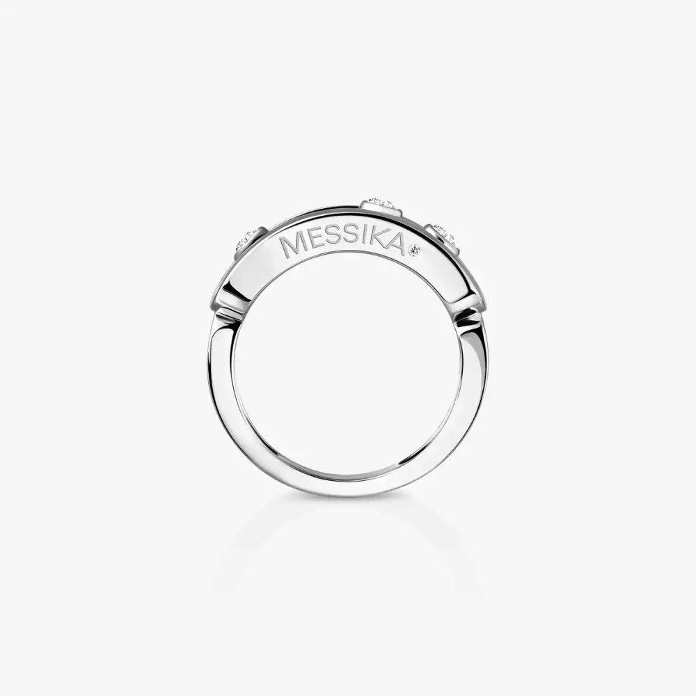 Move Classique Bague Diamant Or Blanc