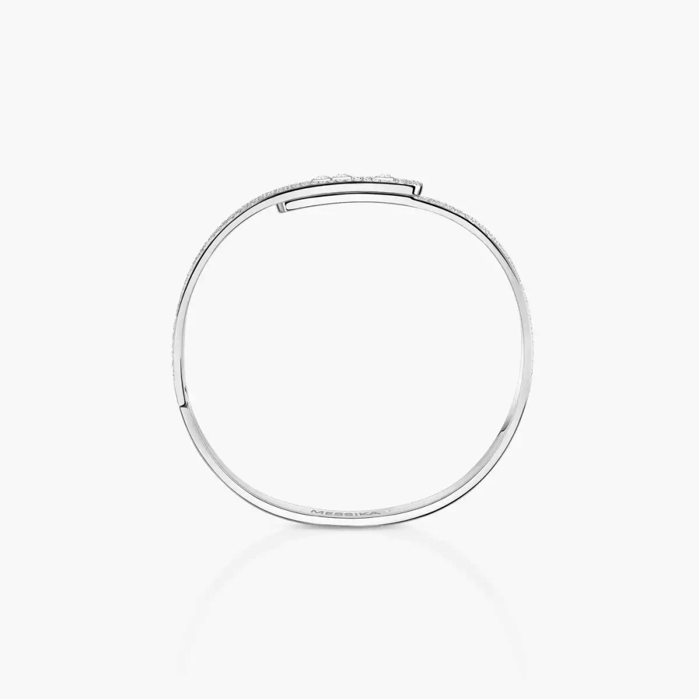 Bangle Move Noa Pavé Bracelet Diamant Or Blanc
