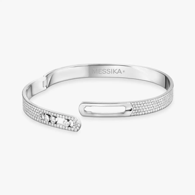 Bangle Move Noa Pavé Bracelet Diamant Or Blanc