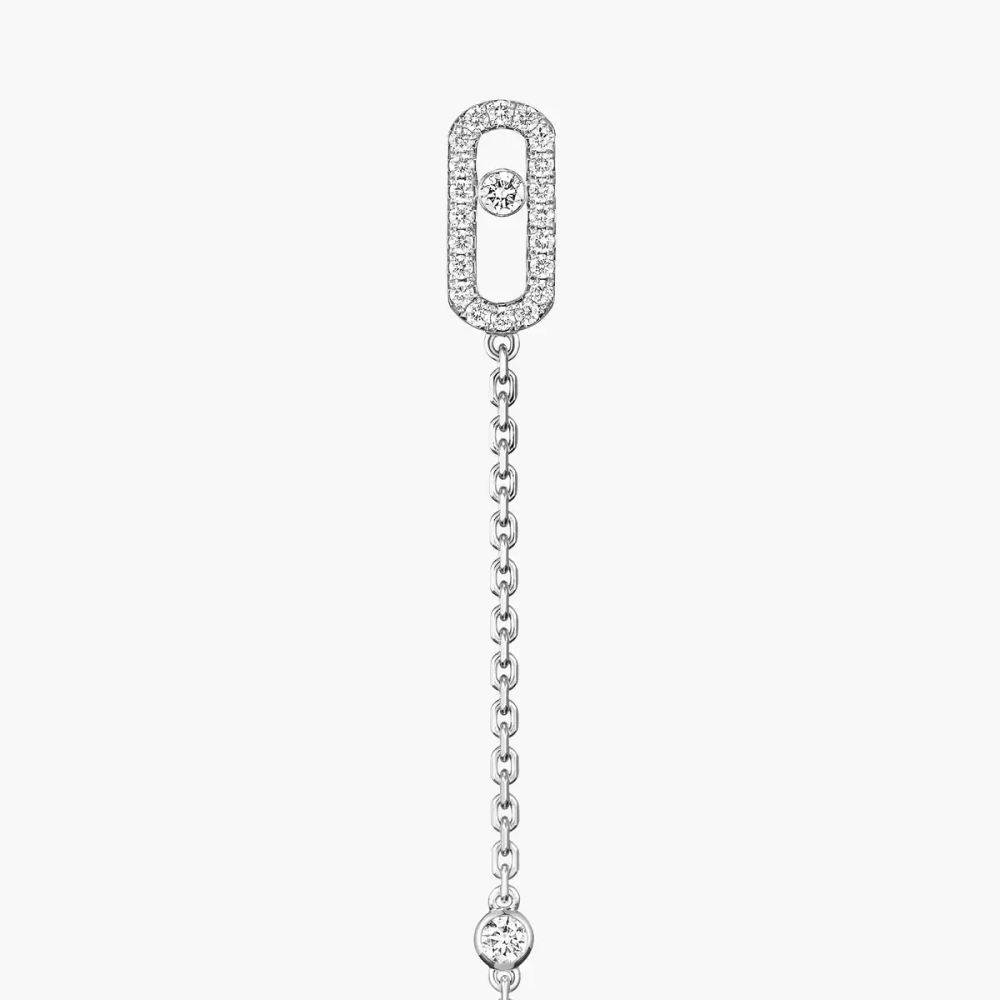 Pendantes Move Uno Boucles d'oreilles Diamant Or Blanc
