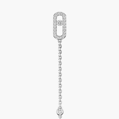 Pendantes Move Uno Boucles d'oreilles Diamant Or Blanc