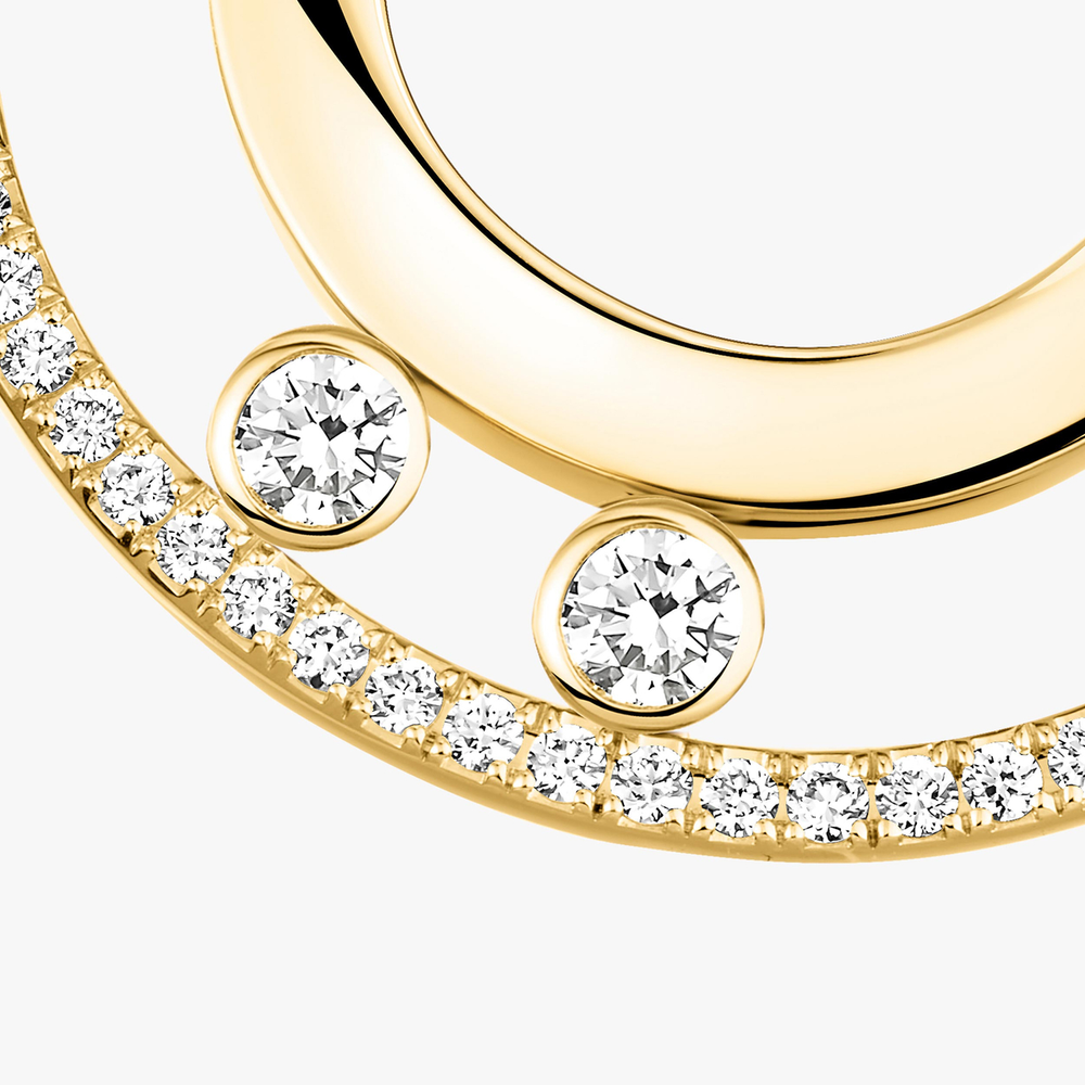 Créoles Move Romane PM Boucles d'oreilles Diamant Or Jaune