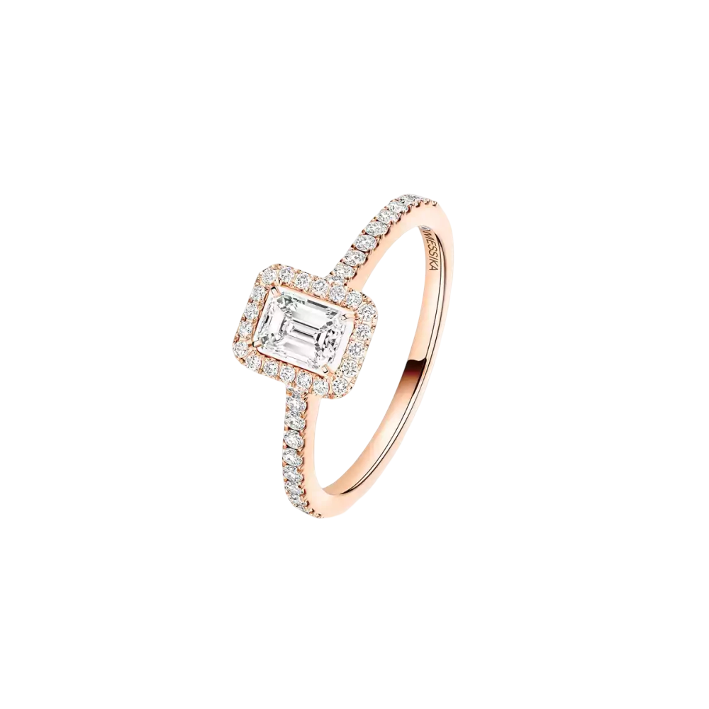 Joy 0,25ct Bague Diamant Or Rose