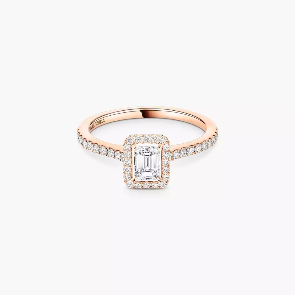 Joy 0,25ct Bague Diamant Or Rose