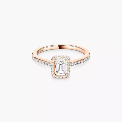 Joy 0,25ct Bague Diamant Or Rose