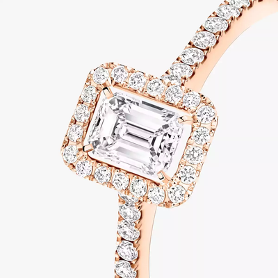 Joy 0,25ct Bague Diamant Or Rose