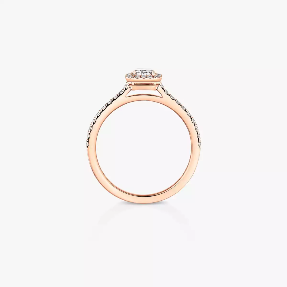 Joy 0,25ct Bague Diamant Or Rose