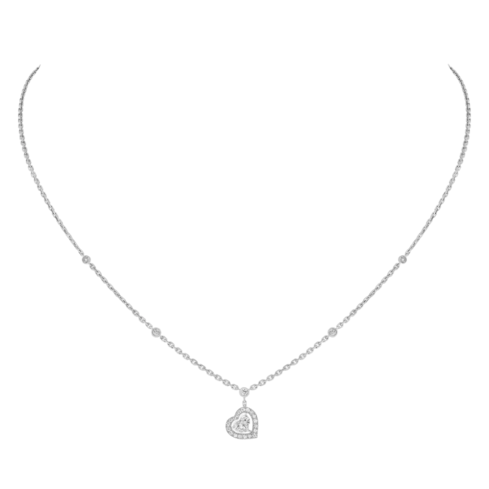 Collier Joy diamant cœur 0,15ct Collier Diamant Or Blanc