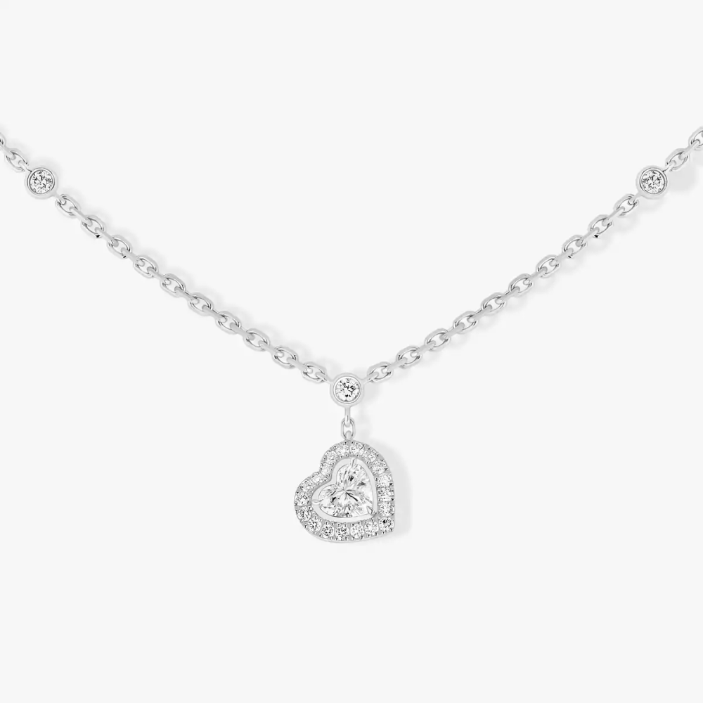Collier Joy diamant cœur 0,15ct Collier Diamant Or Blanc