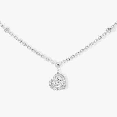 Collier Joy diamant cœur 0,15ct Collier Diamant Or Blanc