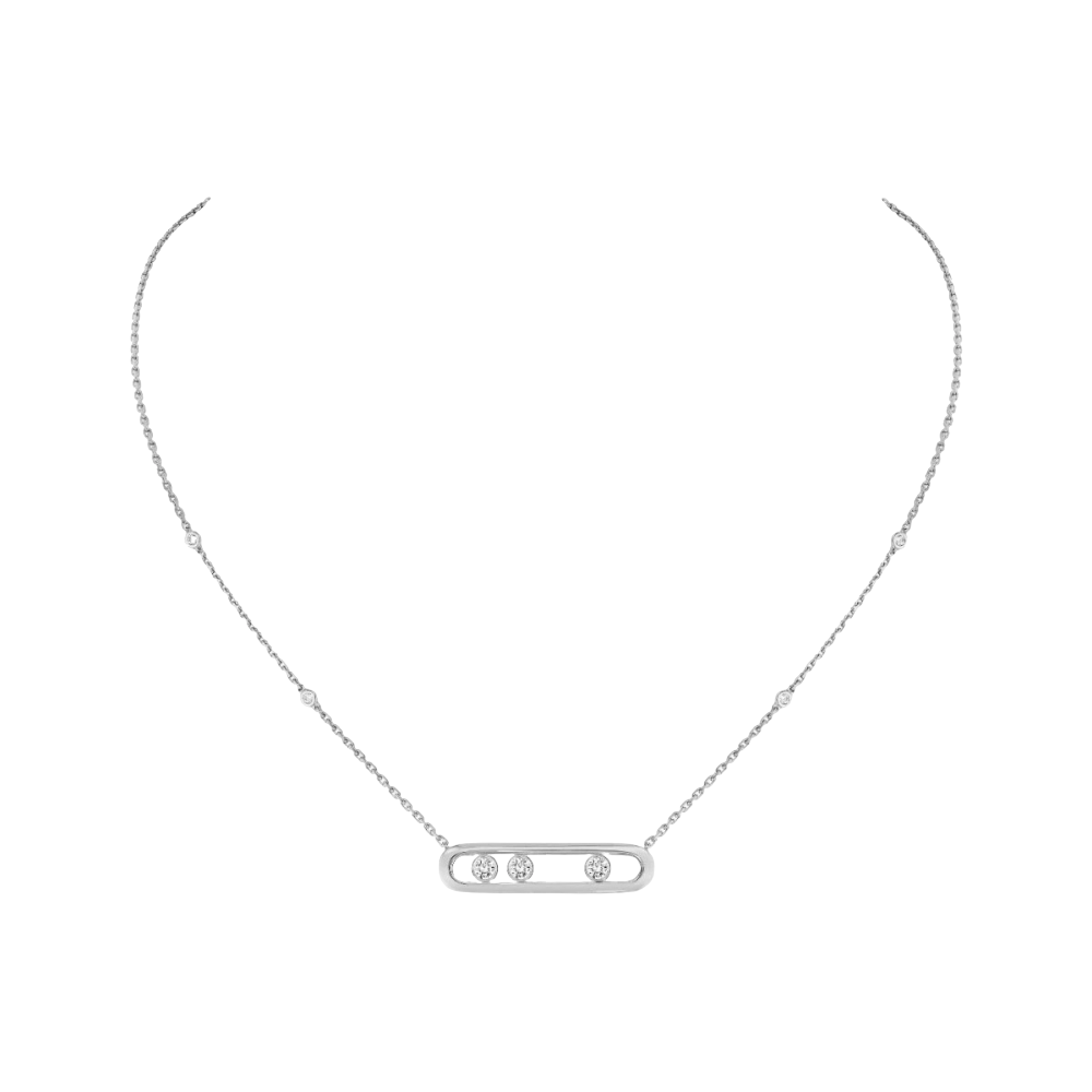 Move Collier Diamant Or Blanc