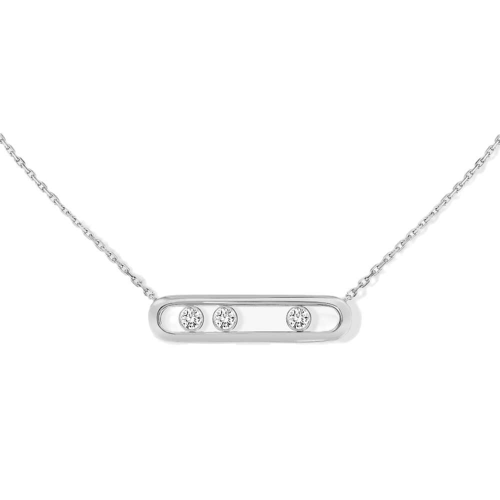Move White Gold Diamond Necklace