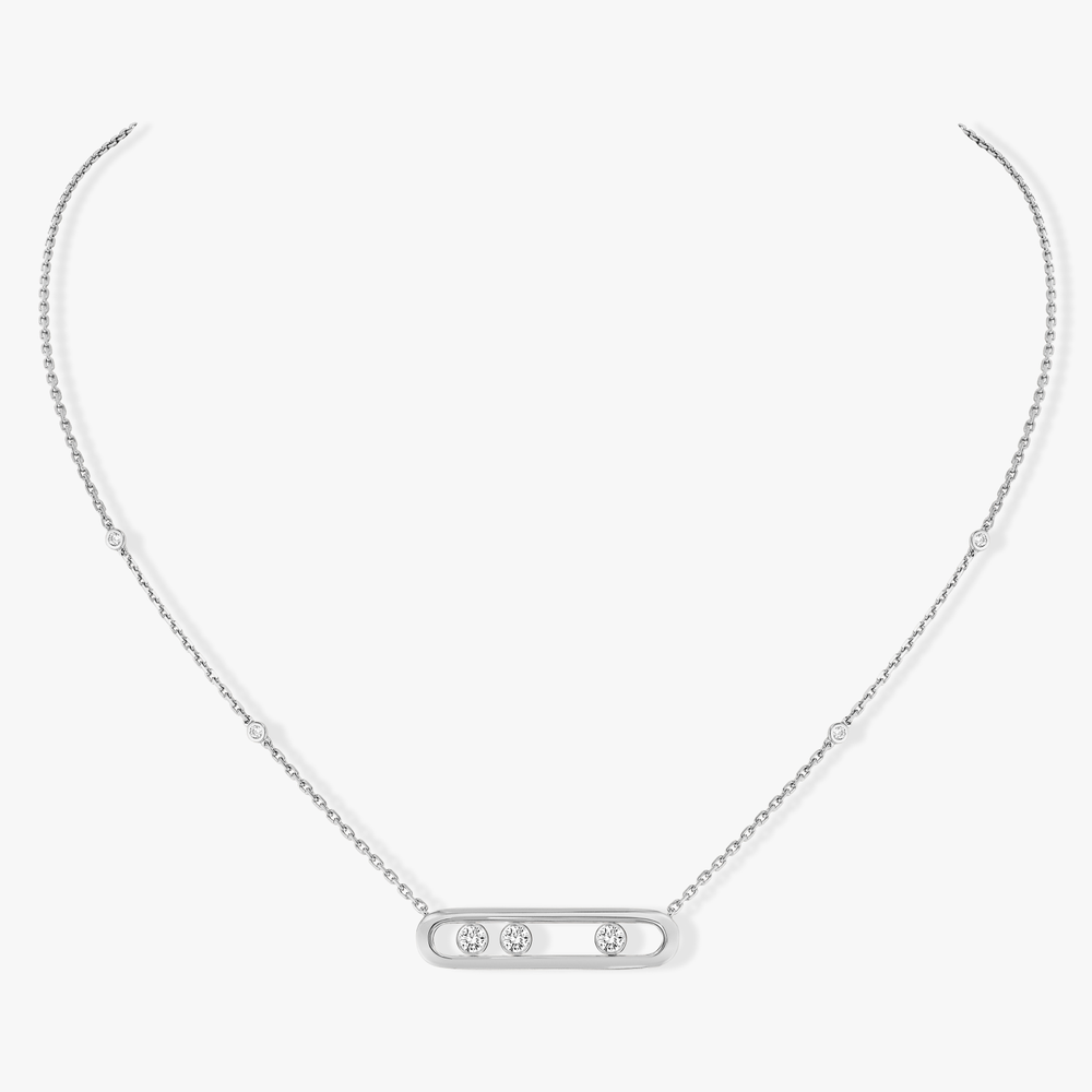Move White Gold Diamond Necklace