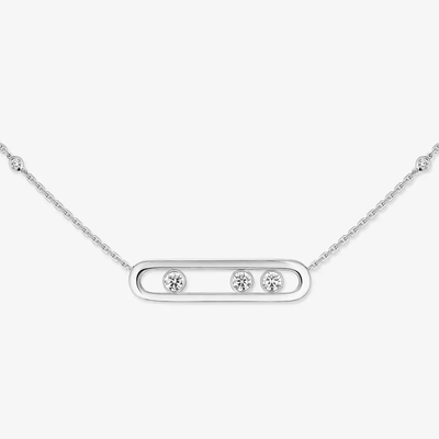Move Collier Diamant Or Blanc