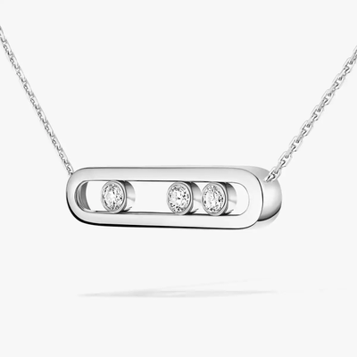 Move Collier Diamant Or Blanc