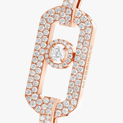 So Move 2 doigts Pavée Bague Diamant Or Rose