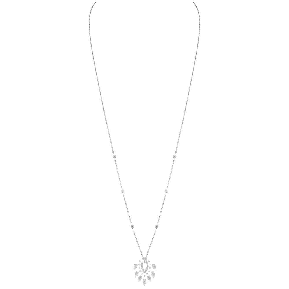 Pendentif Desert Bloom Collier Diamant Or Blanc