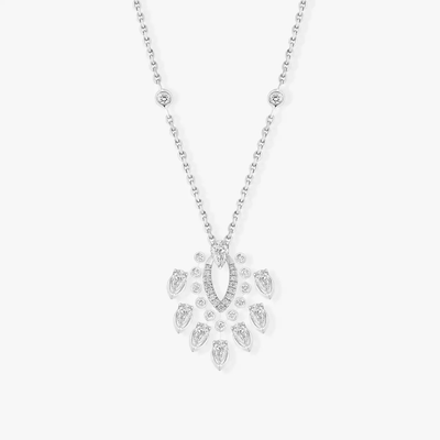 Pendentif Desert Bloom Collier Diamant Or Blanc