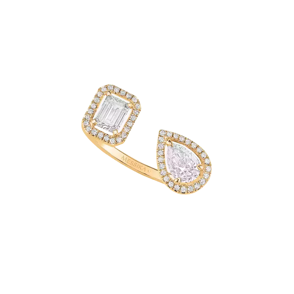 Bague toi & moi My Twin 0,25ct x2 Bague Diamant Or Jaune