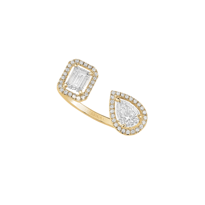 My Twin Toi & Moi 0.25ct x2 Yellow Gold Diamond Ring