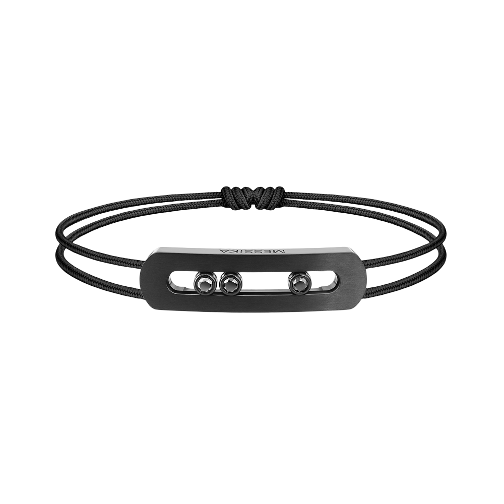 Cordon Move Titanium Black Bracelet Diamant Black Titanium