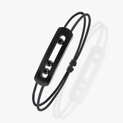 Cordon Move Titanium Black Bracelet Diamant Black Titanium