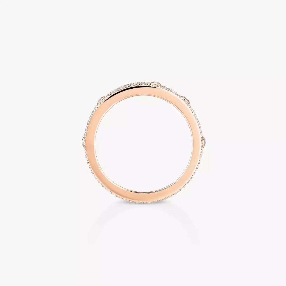 Alliance Move Romane Bague Diamant Or Rose
